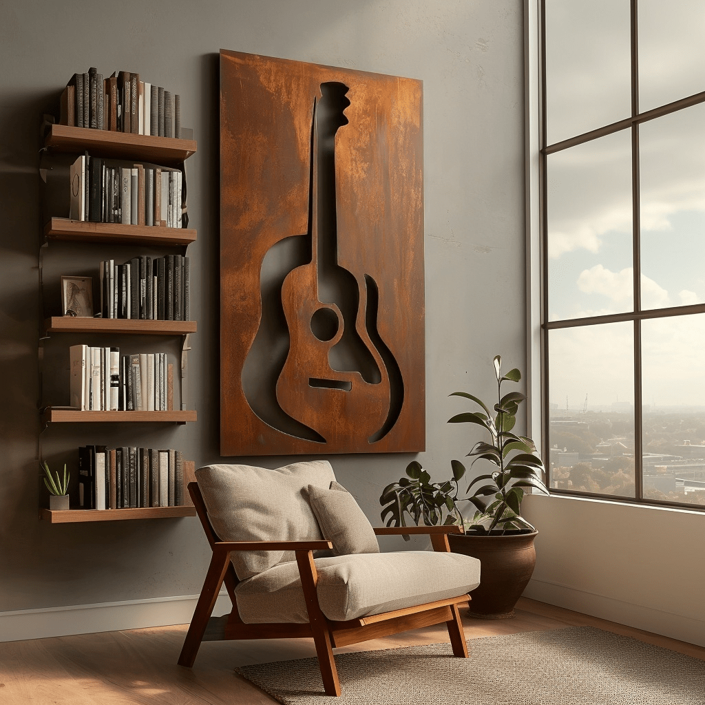 音楽テーマのアイアン壁飾り Music - Metal Wall Art – Anthem Classic