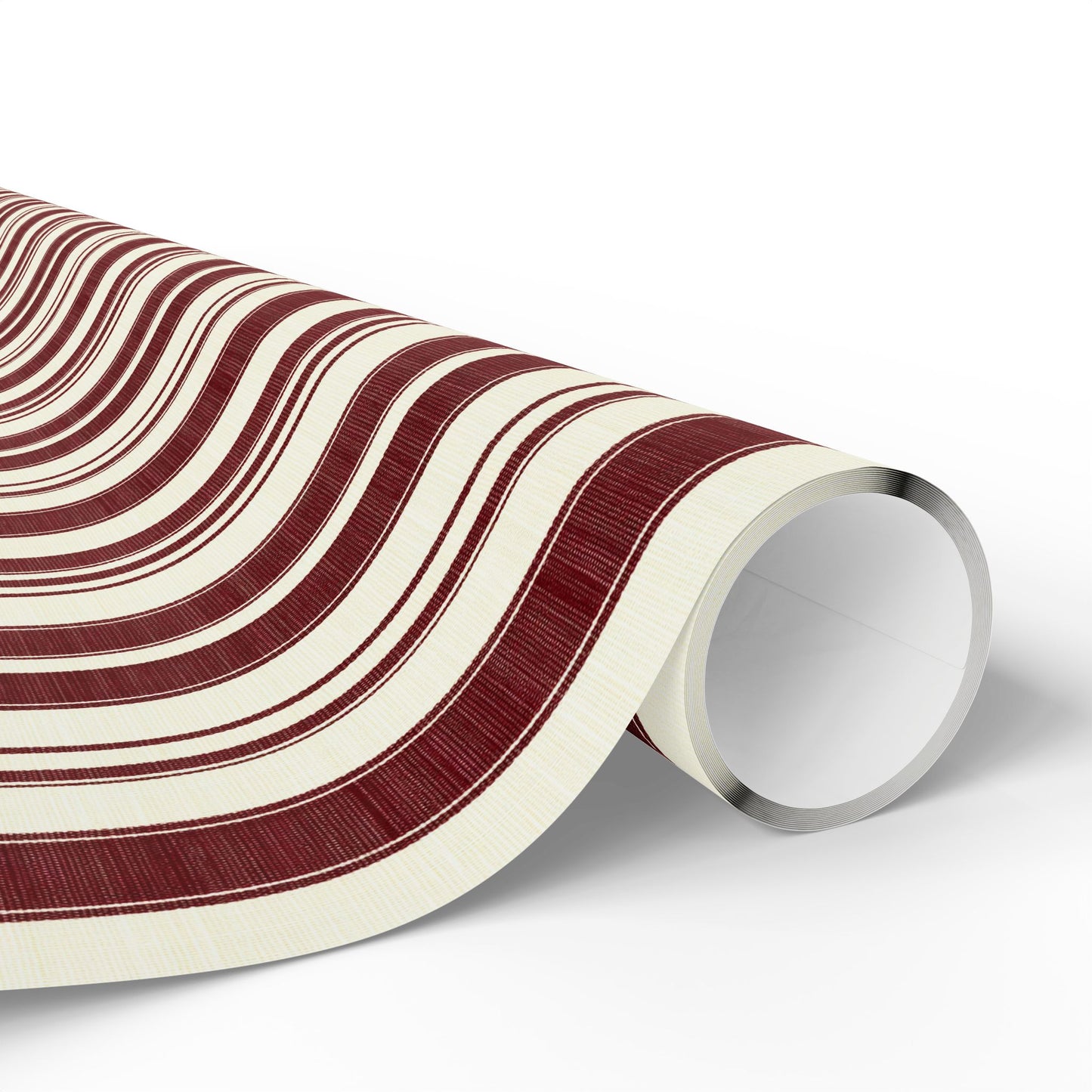 Beauregard Abstract Red Stripes Wrapping Paper