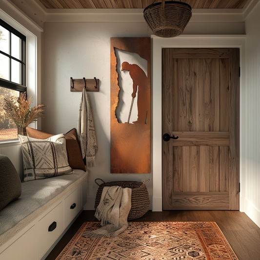 The Putt - Metal Wall Art