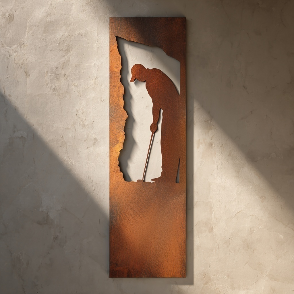 The Putt - Metal Wall Art