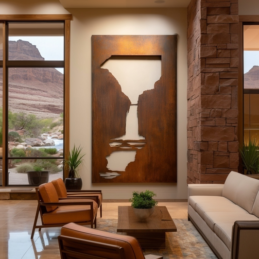 The Cascade - Metal Wall Art