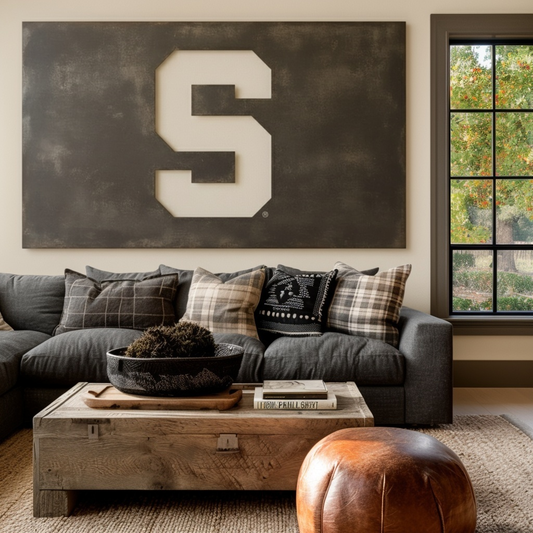 The Super S - Metal Wall Art - Landscape Slate