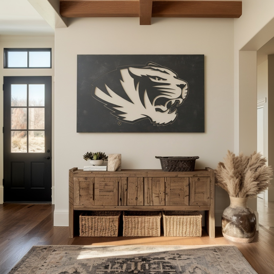 The Tiger - Metal Wall Art - Landscape Slate