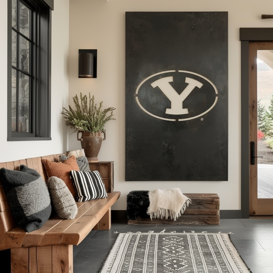 The Oval Y - Metal Wall Art - Portrait Slate