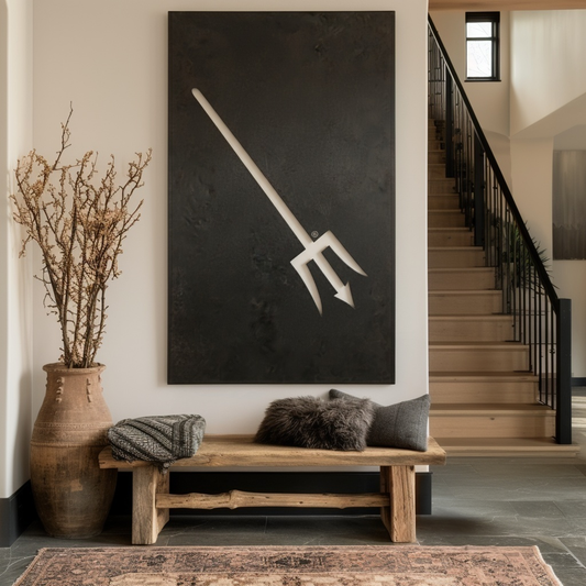 The Piercing Pitchfork - Wall Art - Portrait Forge