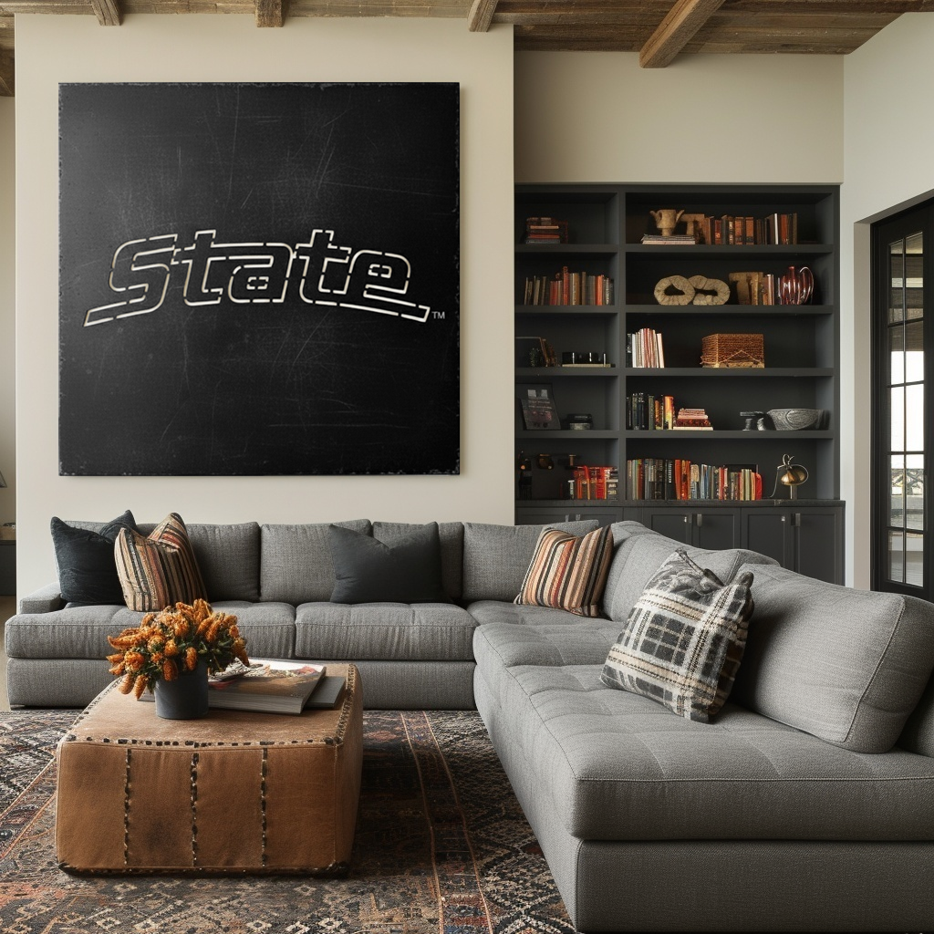 The Michigan State - Metal Wall Art - Square Forge