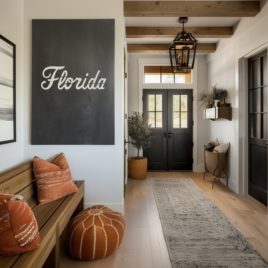 The Cursive Florida - Wall Art - Portrait Slate