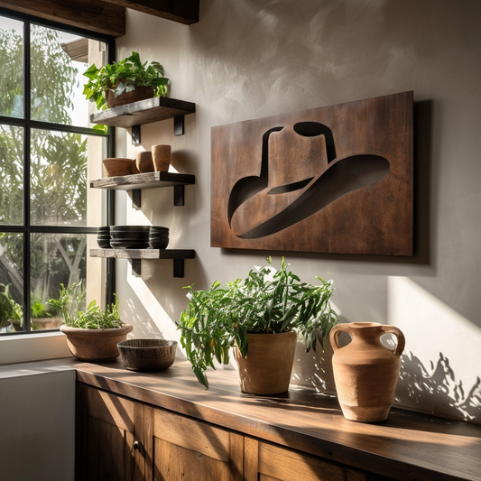 The Stetson - Metal Wall Art