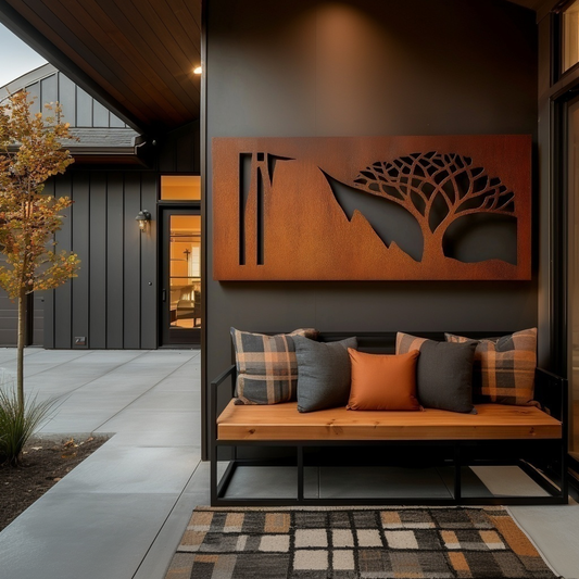 The Acacia - Metal Wall Art