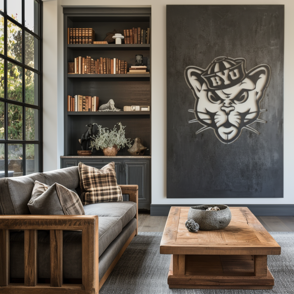 The BYU Cat - Wall Art - Portrait Slate