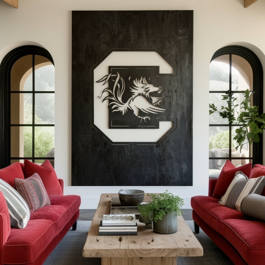 The Gamecock C - Wall Art - Portrait Forge