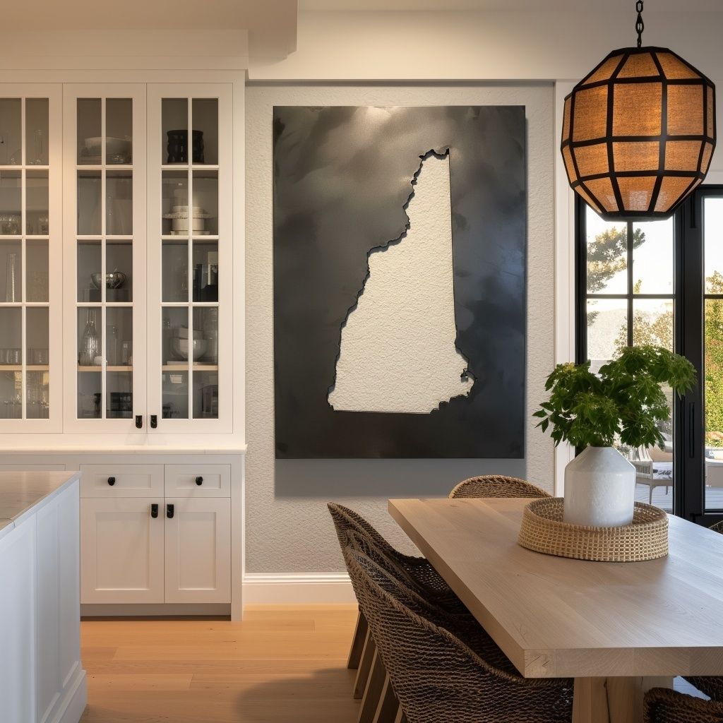 The New Hampshire - Metal Wall Art