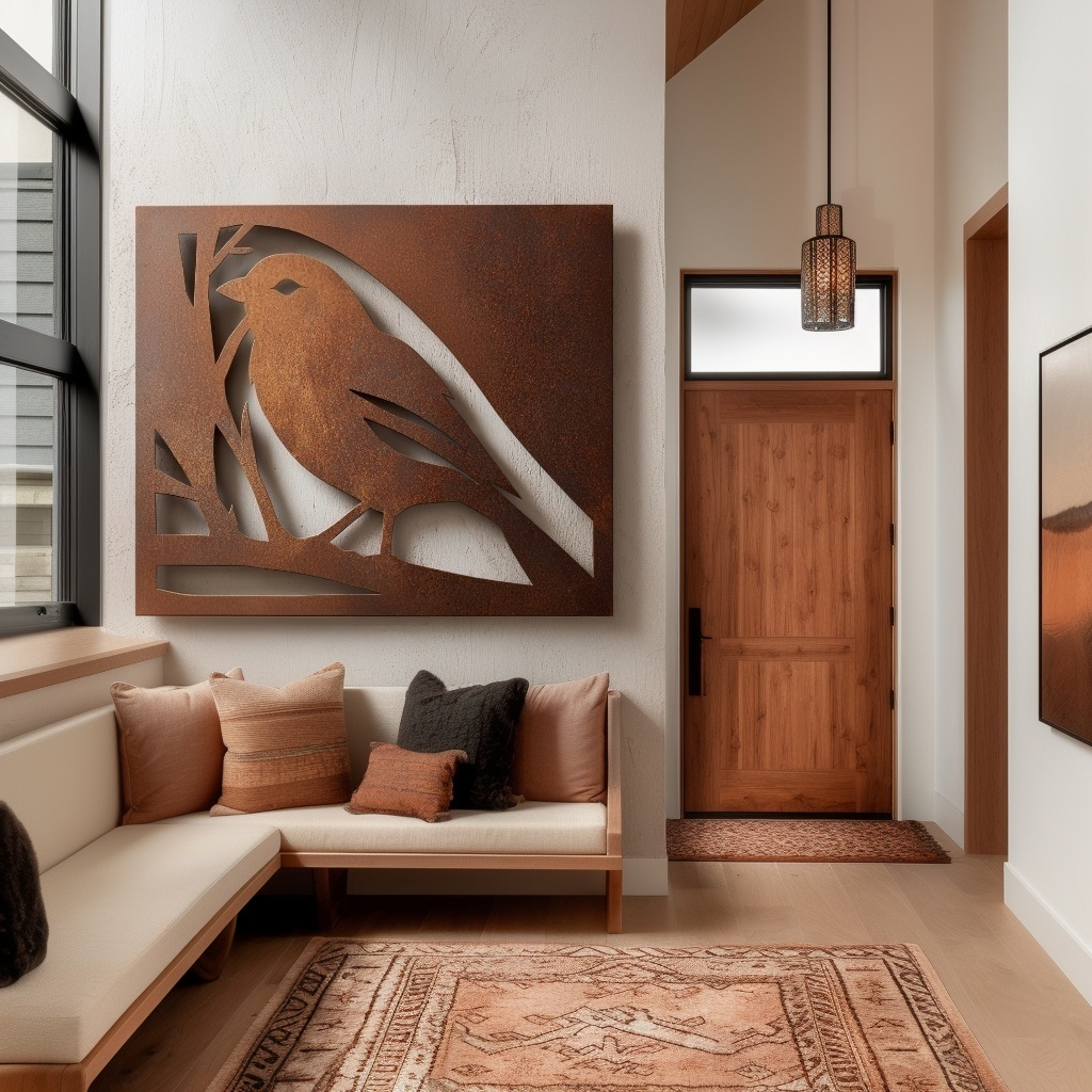 The New Hampshire Purple Finch - Metal Wall Art