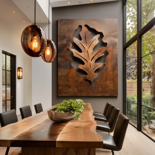 The Illinois White Oak - Metal Wall Art