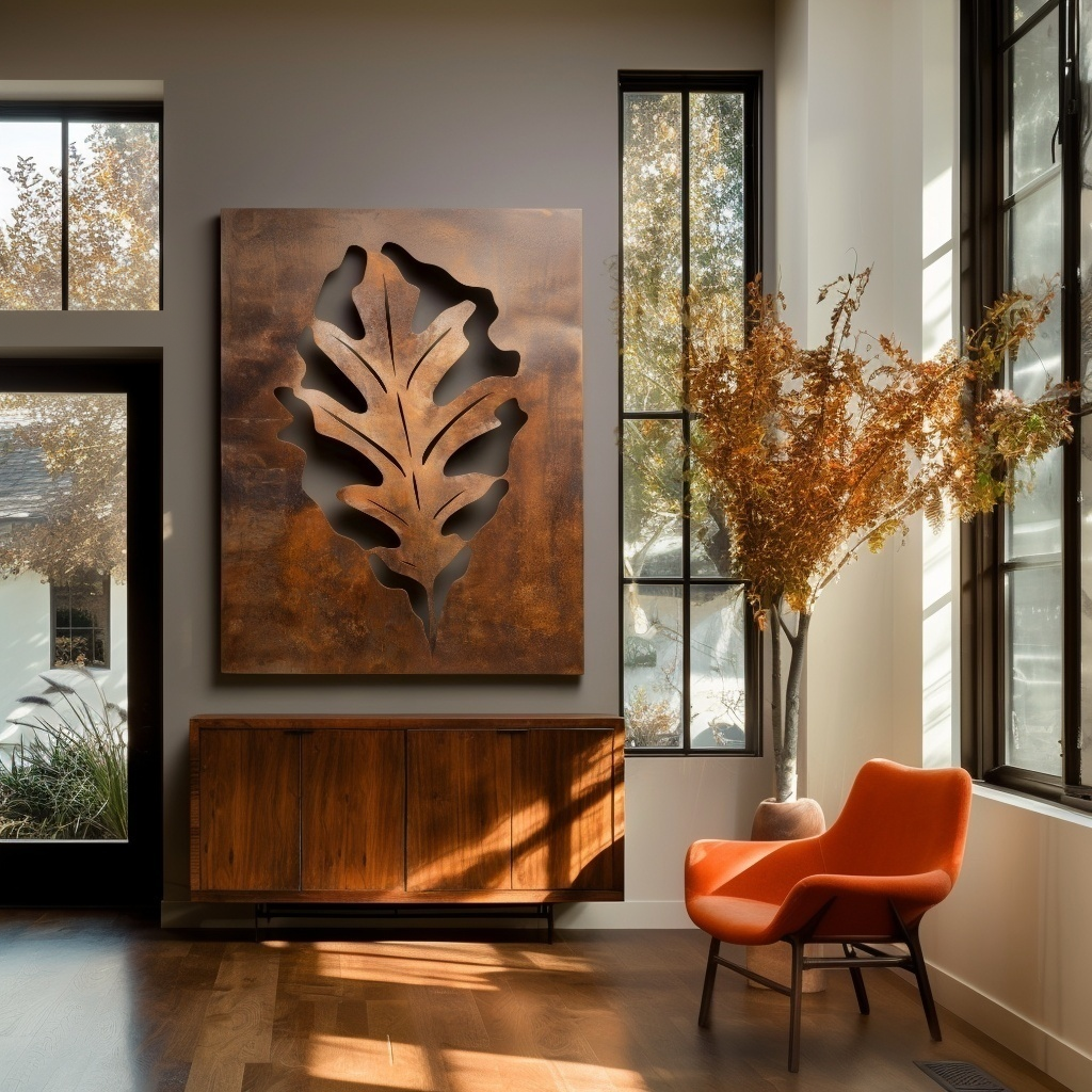 The Illinois White Oak - Metal Wall Art