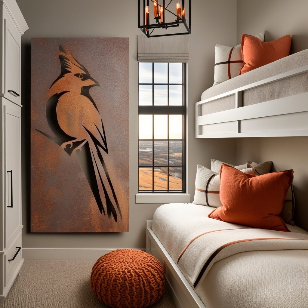 The Ohio Cardinal - Metal Wall Art