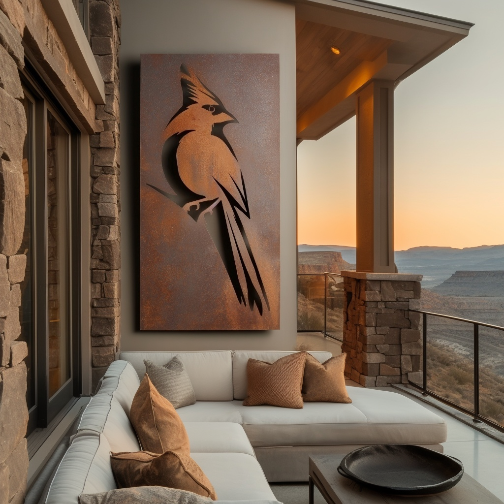 The Ohio Cardinal - Metal Wall Art