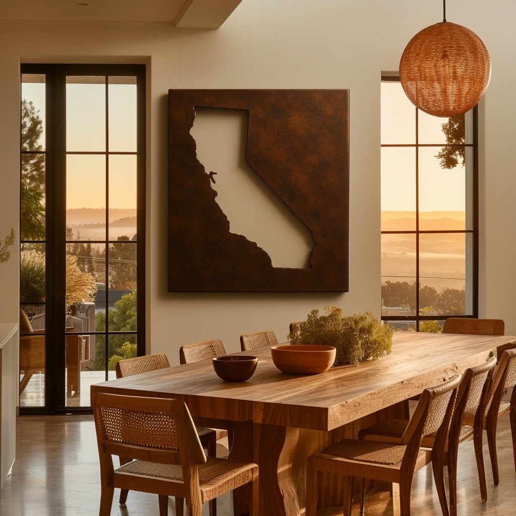 The California - Metal Wall Art