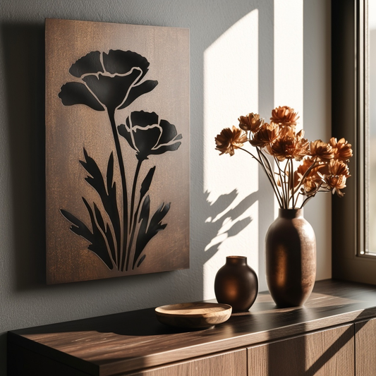 The California Poppy - Metal Wall Art