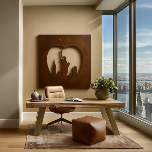 The New York Big Apple - Metal Wall Art