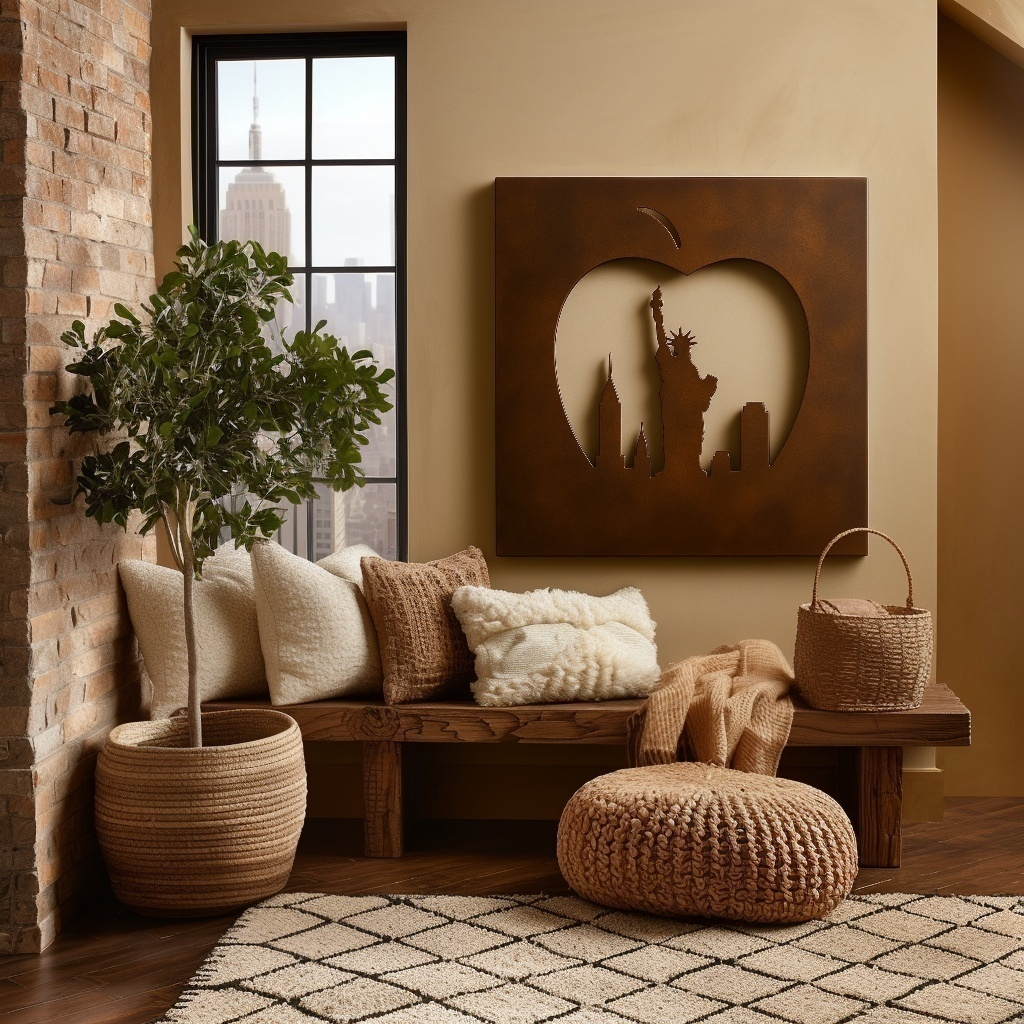 The New York Big Apple - Metal Wall Art