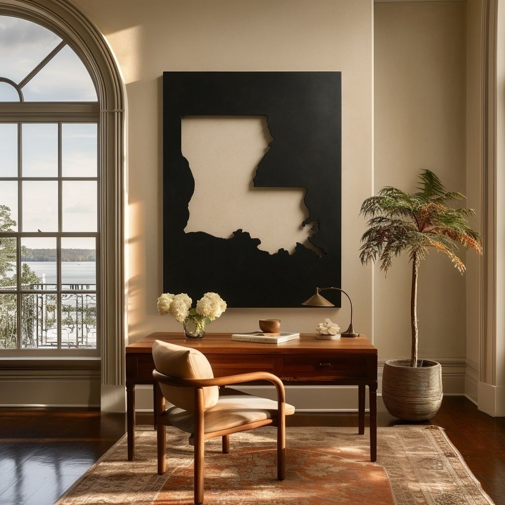 The Louisiana - Metal Wall Art