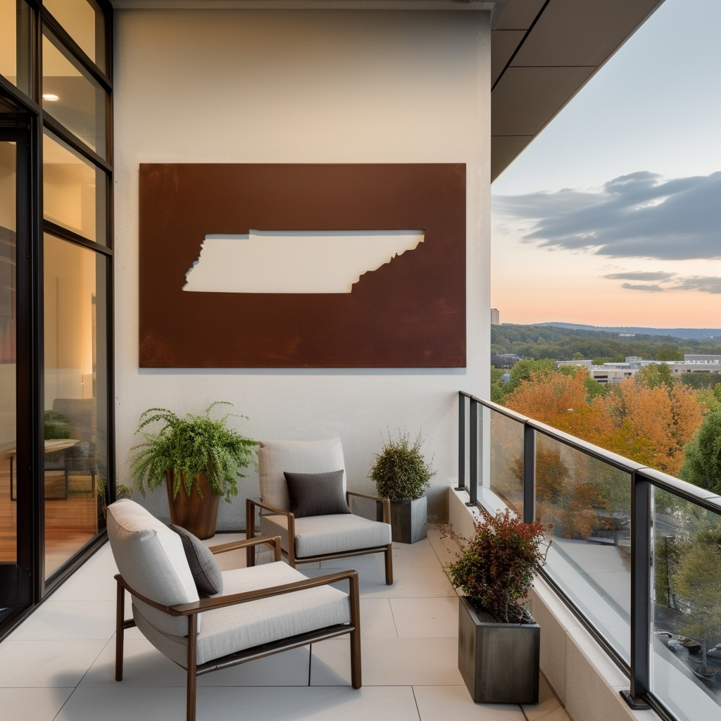 The Tennessee - Metal Wall Art