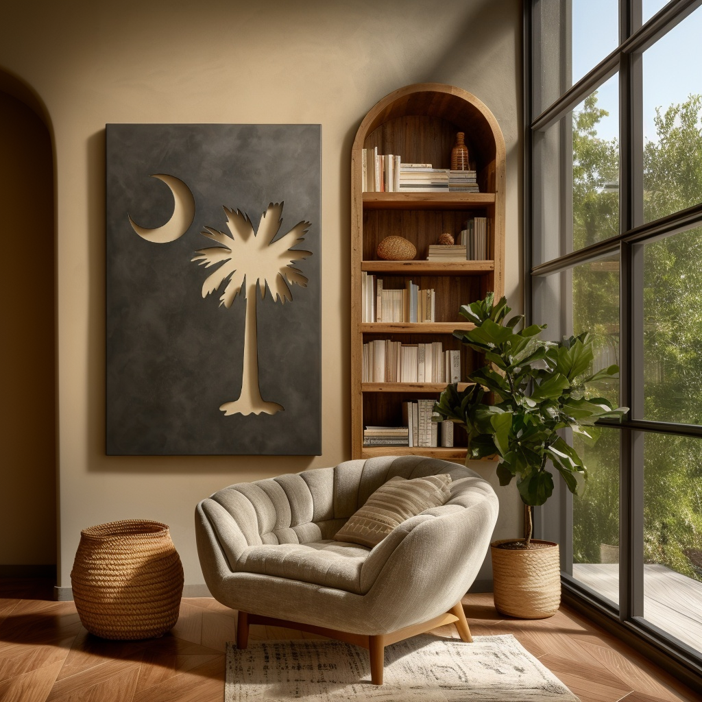 The South Carolina Palmetto - Metal Wall Art