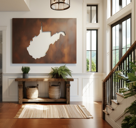The West Virginia - Metal Wall Art