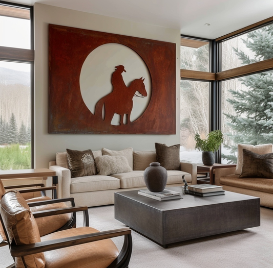 The Moonrider - Metal Wall Art
