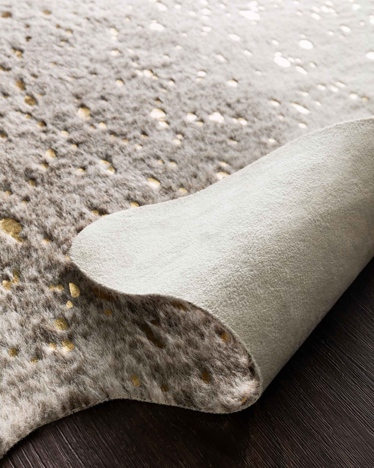 Bennet Pewter & Gold Rug