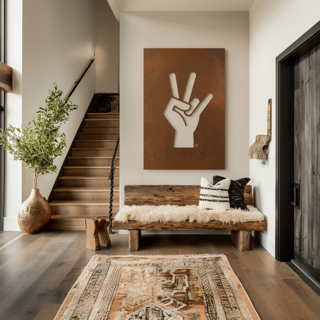 The Hand Fork - Wall Art - Portrait Umber