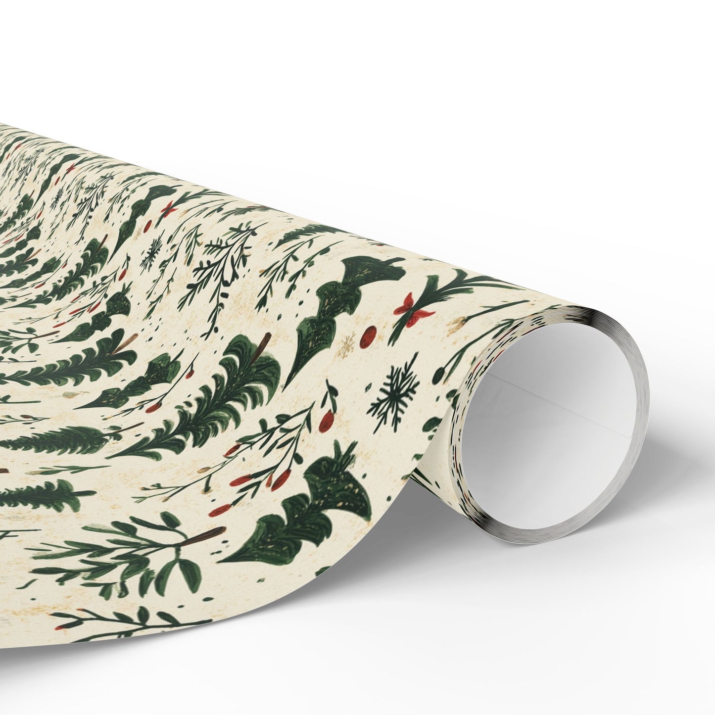 Green Frost Wrapping Paper