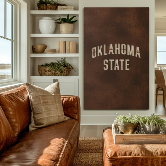The Oklahoma State - Wall Art - Portrait Umber