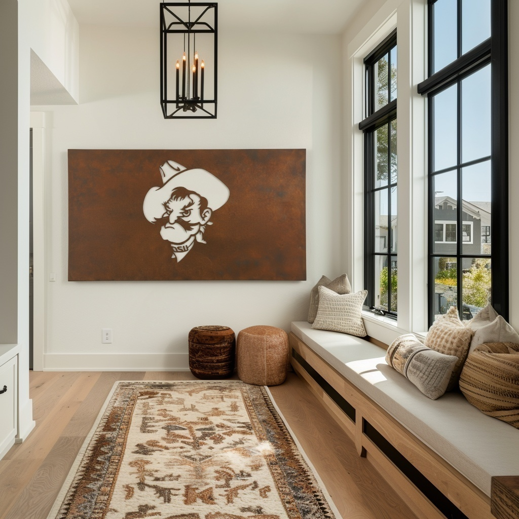 The Pete - Metal Wall Art - Landscape Umber