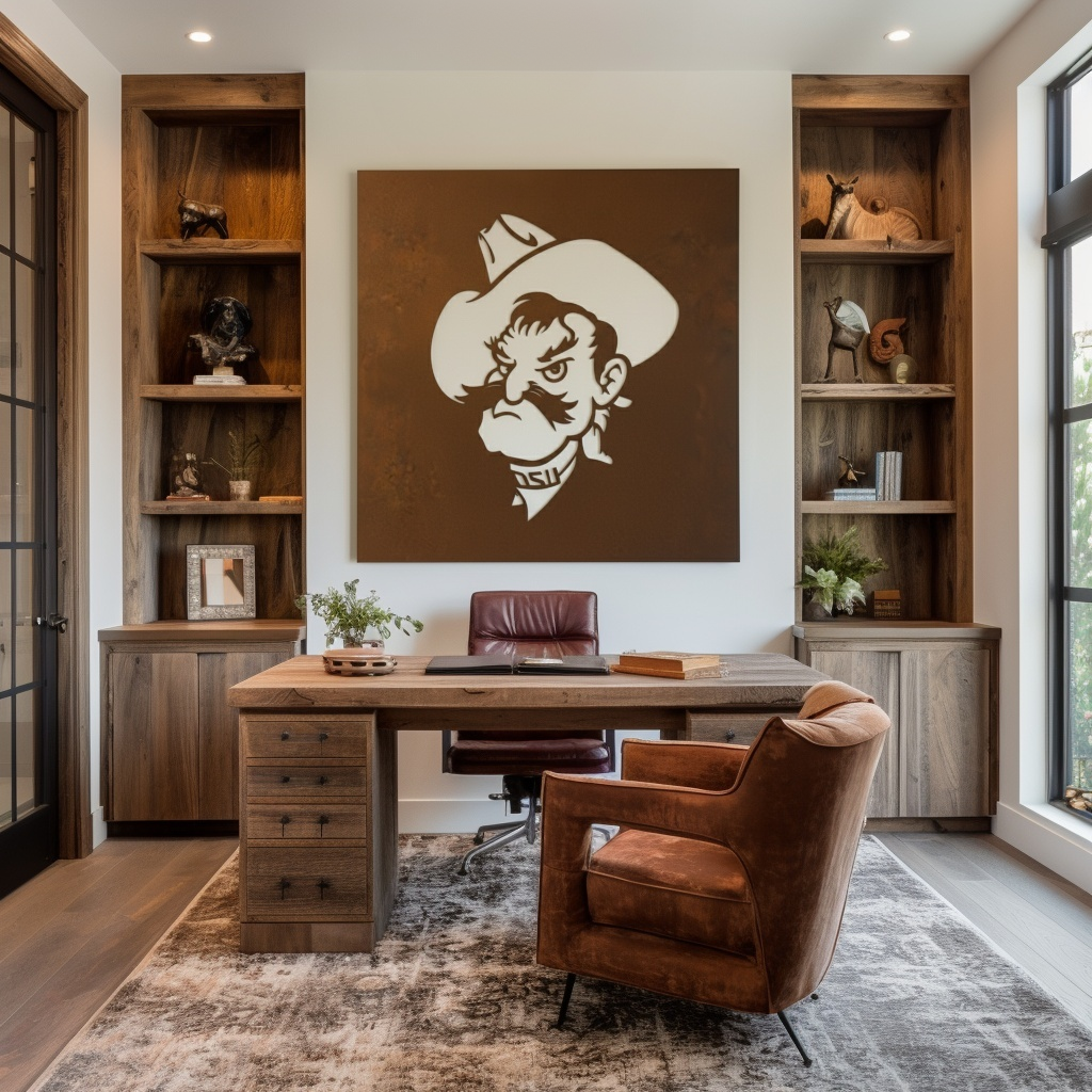 The Pete - Metal Wall Art- Square Umber