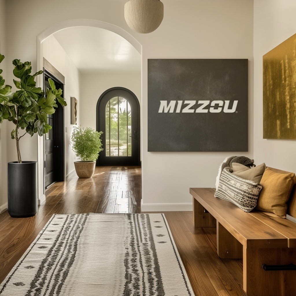 The Mizzou - Metal Wall Art- Square Slate