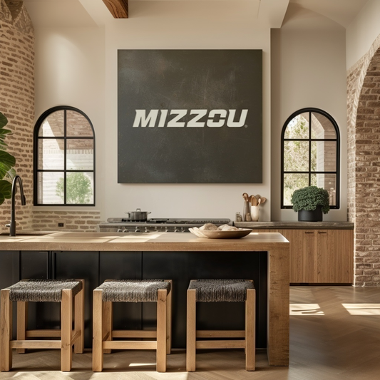 The Mizzou - Metal Wall Art- Square Slate