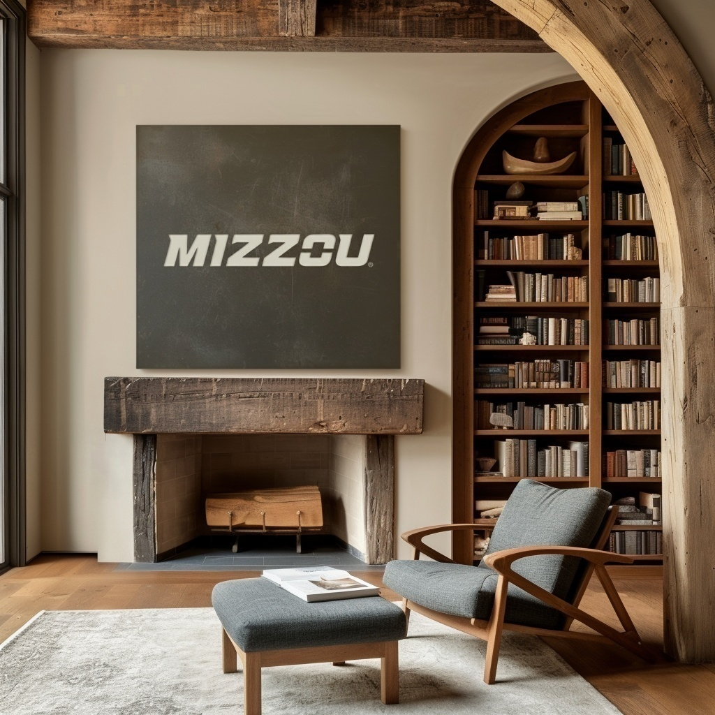 The Mizzou - Metal Wall Art- Square Slate
