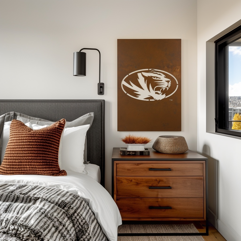 The Oval Tiger - Wall Art - Portrait Umber