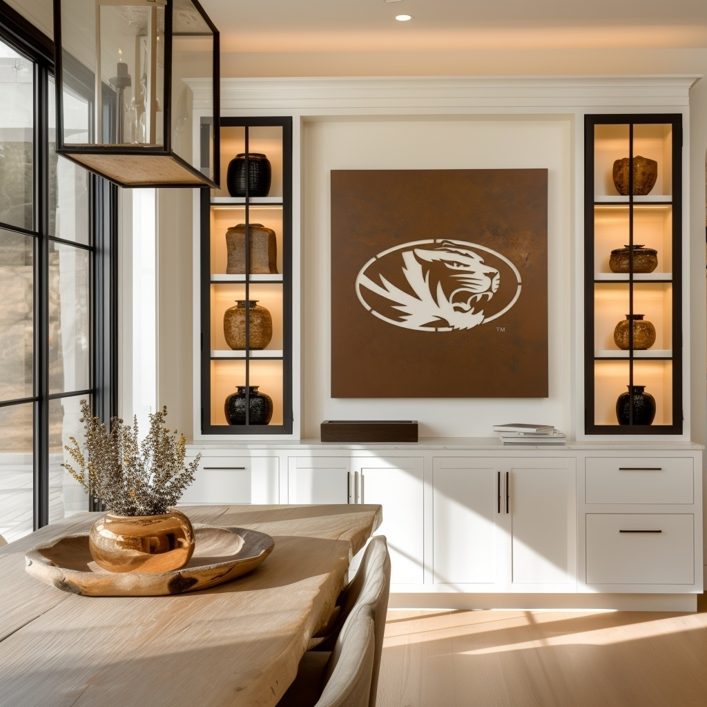 The Oval Tiger - Metal Wall Art- Square Umber