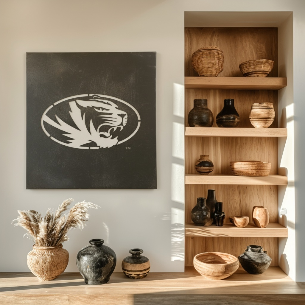 The Oval Tiger - Metal Wall Art- Square Slate