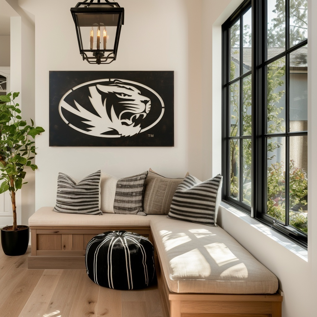 The Oval Tiger - Metal Wall Art - Landscape Forge