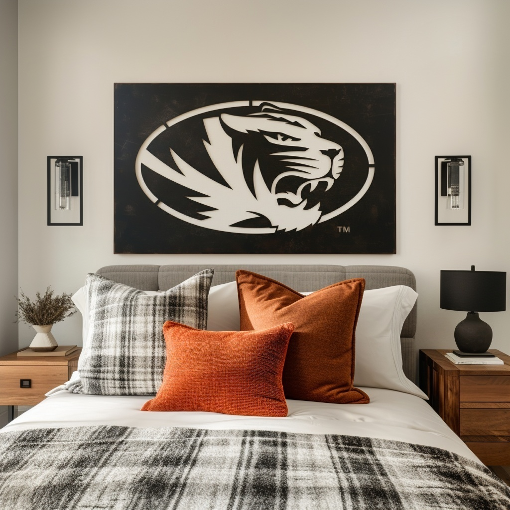 The Oval Tiger - Metal Wall Art - Landscape Forge