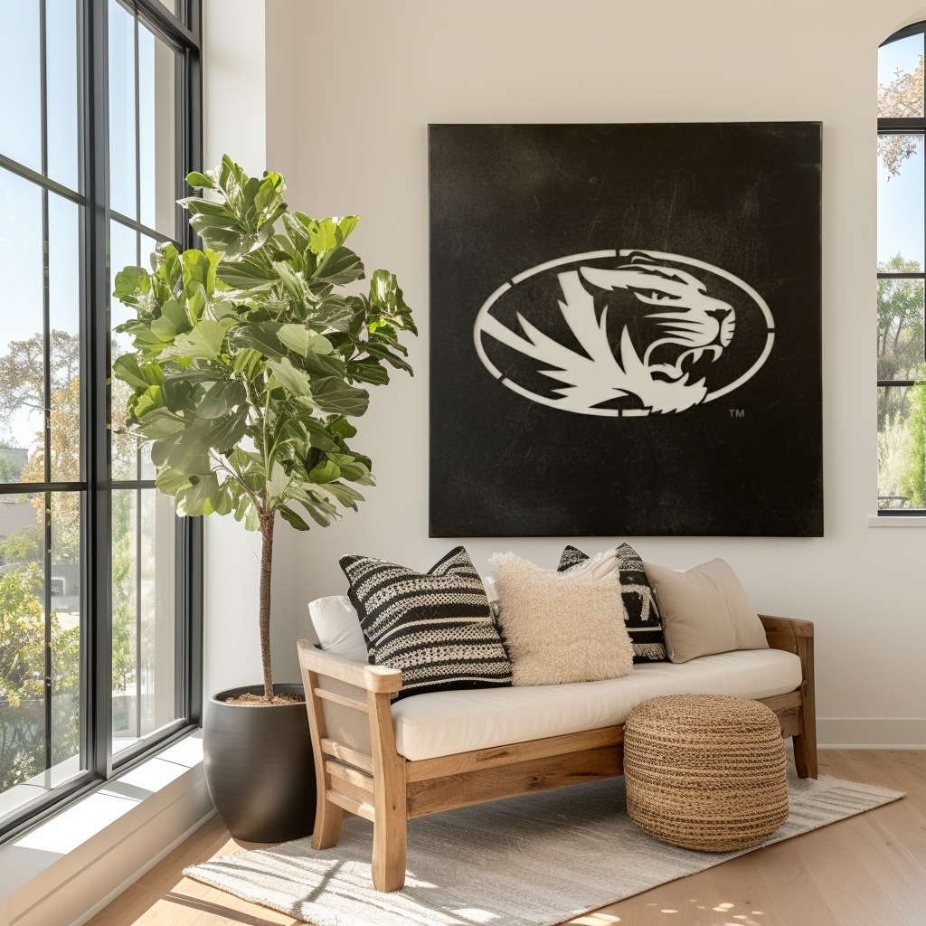 The Oval Tiger - Metal Wall Art- Square Forge