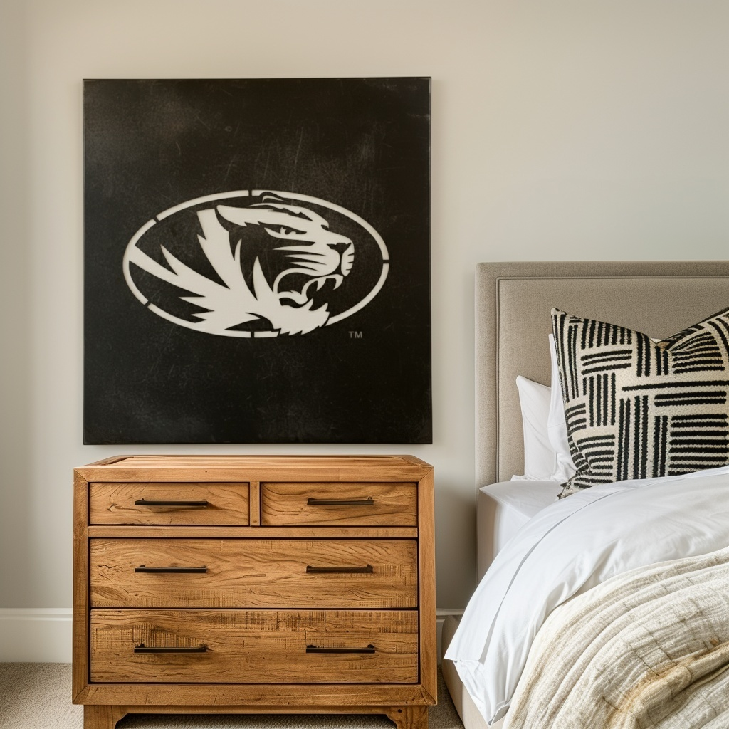 The Oval Tiger - Metal Wall Art- Square Forge