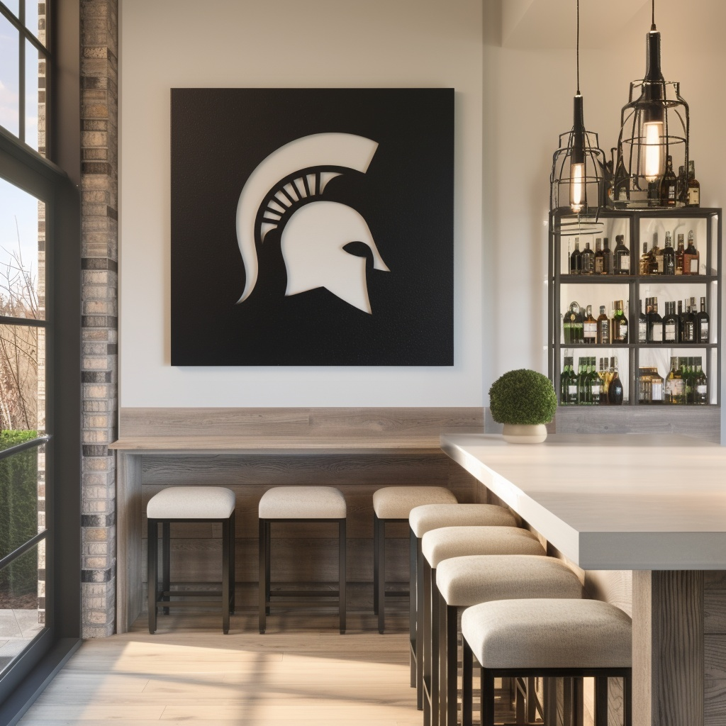 The Spartan - Metal Wall Art - Square Forge