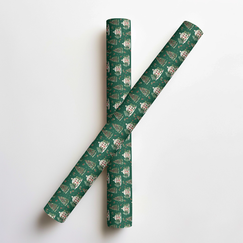 Manor Motif Wrapping Paper