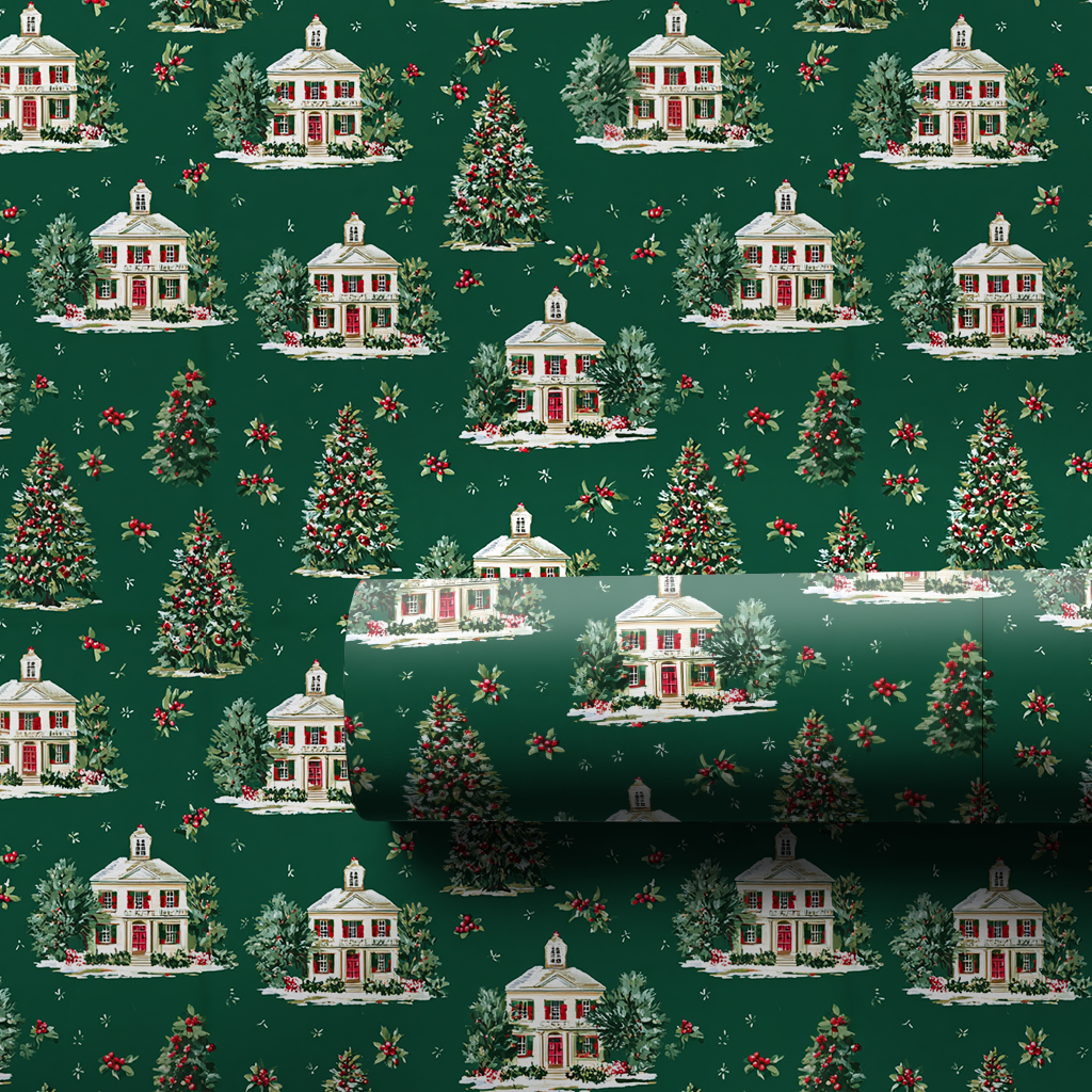 Manor Motif Wrapping Paper
