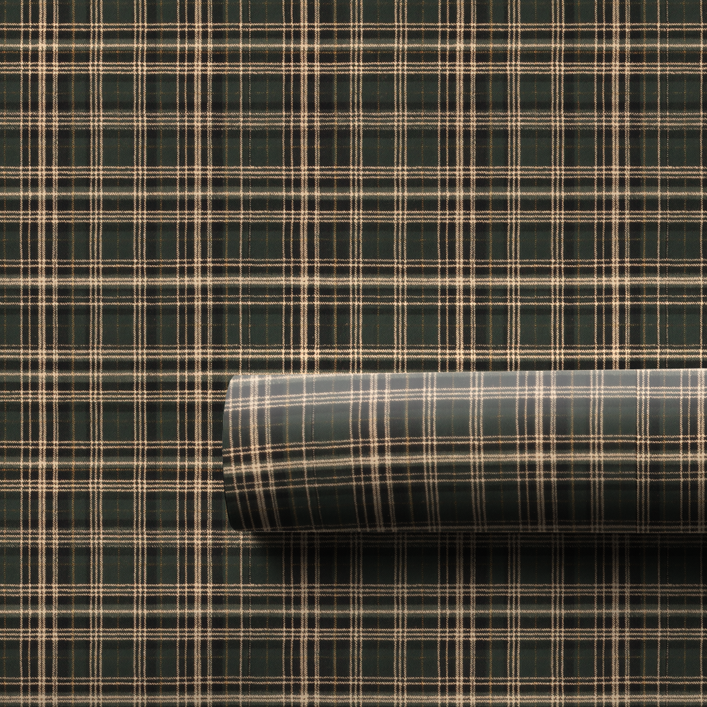 Forest Tartan Wrapping Paper